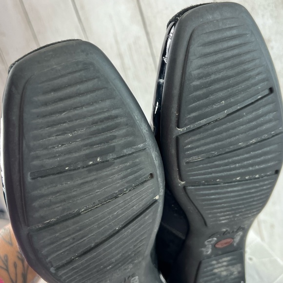 Clarks Shoes Womens 9 Black Leather Wedges Everyday Comfort Active Air, Office - Picture 11 of 16